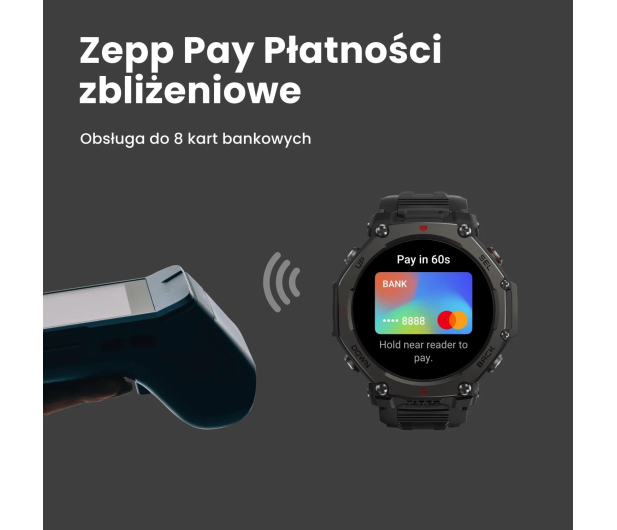 Amazfit T-Rex 3 48mm Pro czarny - 1361213 - zdjęcie 8